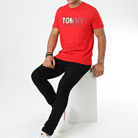 Tommy Jeans - Tee Shirt Tommy Colored 7440 Rouge