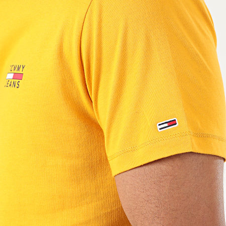 Tommy Jeans - Tee Shirt Chest Logo 7472 Jaune Moutarde