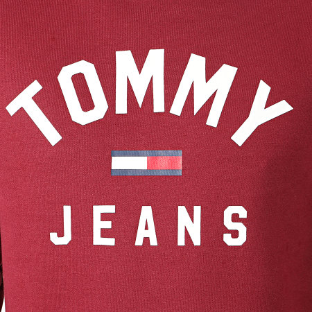 Tommy Jeans - Sweat Crewneck Essential Flag 7024 Bordeaux