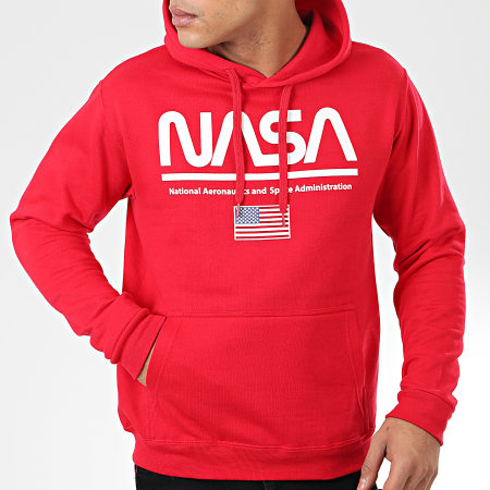NASA - Sweat Capuche Logo Rouge