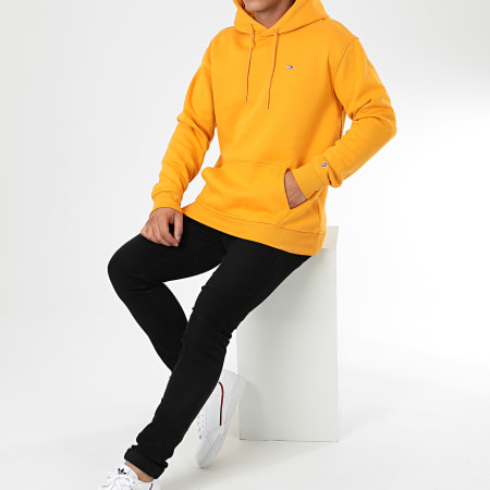 Tommy Jeans - Sweat Capuche Tommy Classics 7199 Jaune Moutarde