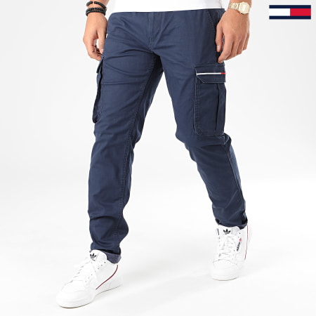 Tommy Jeans - Pantalon Cargo Dobby 7593 Bleu Marine