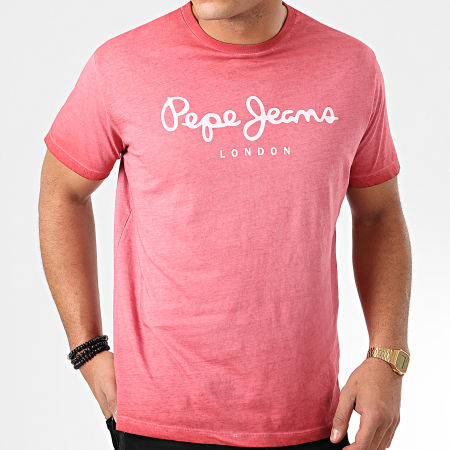 Pepe Jeans - Tee Shirt West Sir PM504032 Rouge