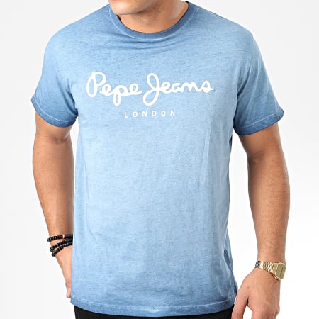 Pepe Jeans - Tee Shirt West Sir PM504032 Bleu Clair
