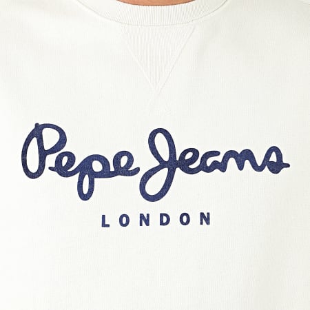 Pepe Jeans - Sweat Crewneck Albert PM581721 Ecru