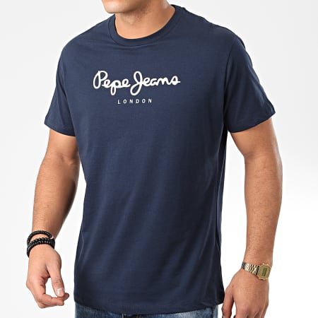 Pepe Jeans - Tee Shirt Eggo PM500465 Bleu Marine