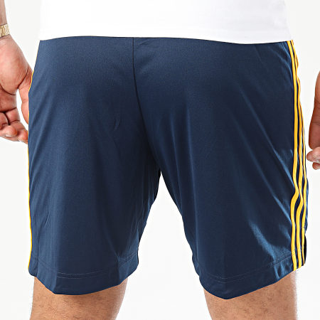 Adidas Sportswear - Short Jogging A Bandes FEF Home EH4210 Bleu Marine Orange
