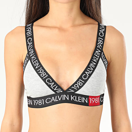 Calvin Klein - Brassière Femme Unlined 5447E Gris Chiné