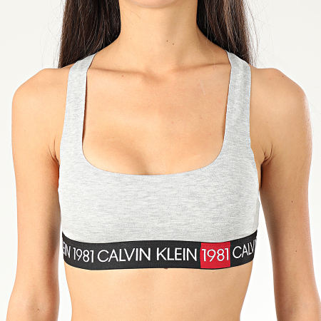 Calvin Klein - Brassière Femme Unlined 5577E Gris Chiné