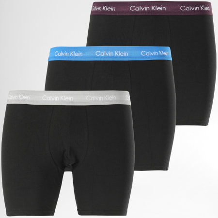 Calvin Klein - Lot de 3 Boxers Cotton Stretch NB1770A Noir