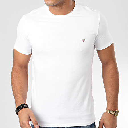 Guess - Tee Shirt Slim M01I24-J1300 Blanc