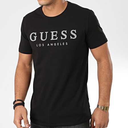 Guess - Tee Shirt Slim M01I54-J1300 Noir