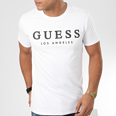 Guess - Tee Shirt Slim M01I54-J1300 Blanc