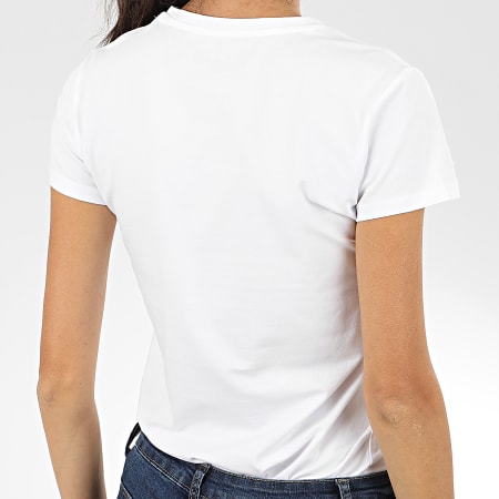 Guess - Tee Shirt Femme Paillettes W01I74-J1300 Blanc