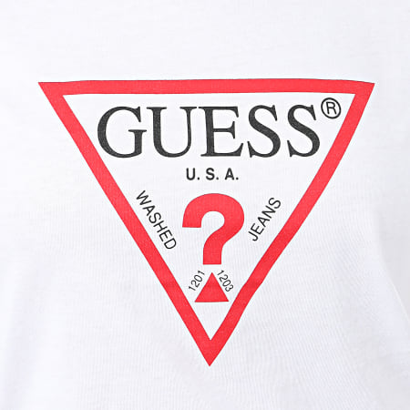 Guess - Tee Shirt Femme W01I98-JA900 Blanc
