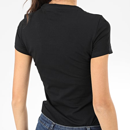 Guess - Tee Shirt Femme Strass W01I90-J1300 Noir Argenté