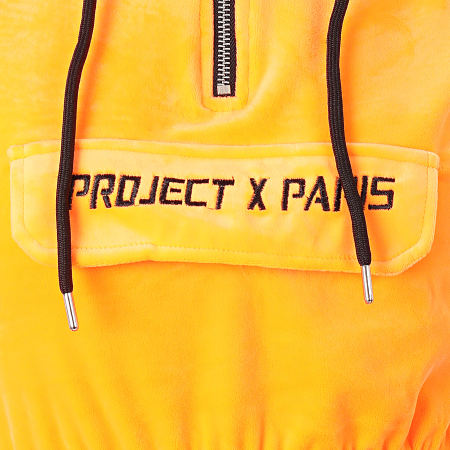 Project X Paris - Sweat Capuche Crop Femme F192045 Jaune