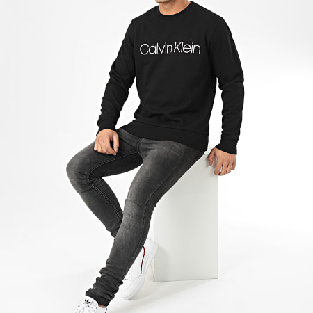 Calvin Klein - Sweat Crewneck Cotton Logo 4059 Noir