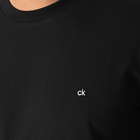 Calvin Klein - Tee Shirt Cotton Logo Embroidered 4061 Noir