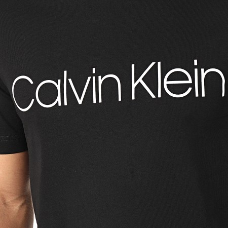 Calvin Klein - Tee Shirt Cotton Front Logo 4063 Noir