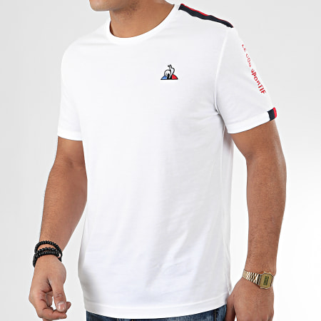 Le Coq Sportif - Tee Shirt Tricolore Saison N3 1921680 Blanc