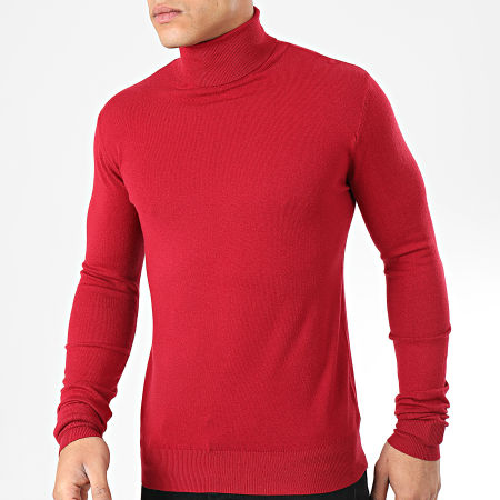 Mackten - Pull Col Roulé WS1728 Rouge