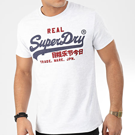 Superdry - Tee Shirt VL Premium Goods Heat Sealed M1000107A Gris Chiné