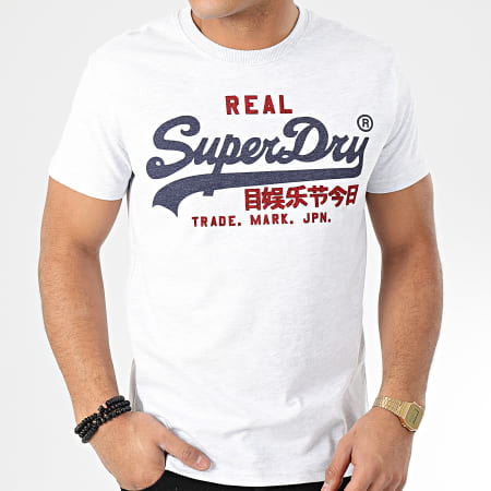 Superdry - Tee Shirt VL Premium Goods Heat Sealed M1000107A Gris Chiné