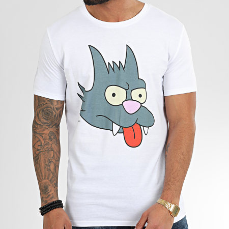 The Simpsons - Tee Shirt Scratchy Blanc