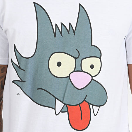 The Simpsons - Tee Shirt Scratchy Blanc