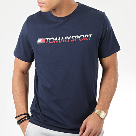 Tommy Hilfiger - Tee Shirt Logo Chest 0051 Bleu Marine