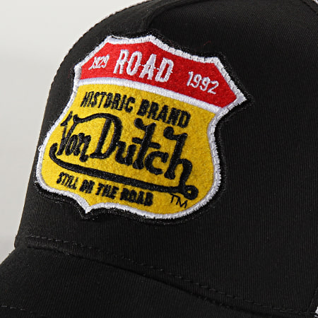 Von Dutch - Casquette Trucker Road Blanc Noir