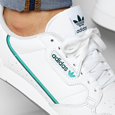 Adidas Originals - Baskets Continental 80 EF5990 Footwear White Glory Green Collegiate Navy
