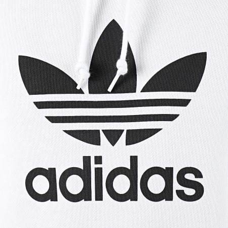 Adidas Originals - Sweat Capuche Trefoil DU7780 Blanc