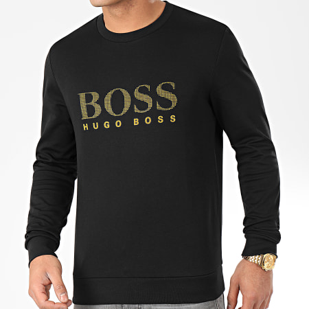 BOSS - Tee Shirt Manches Longues 50420367 Noir Doré