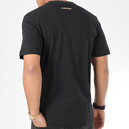adidas - Tee Shirt Essential FM3441 Noir Doré