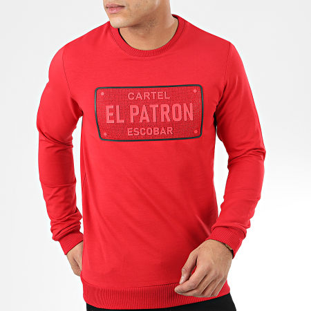 Classic Series - Sweat Crewneck A Strass SW421 Rouge