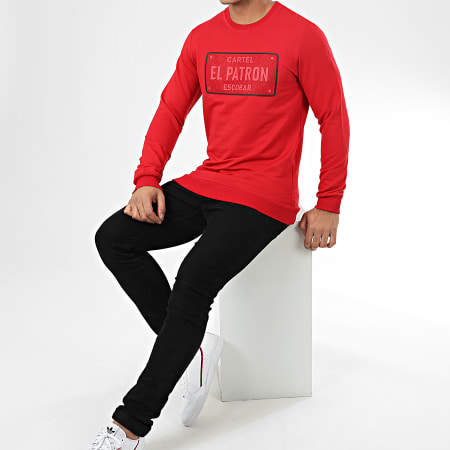 Classic Series - Sweat Crewneck A Strass SW421 Rouge