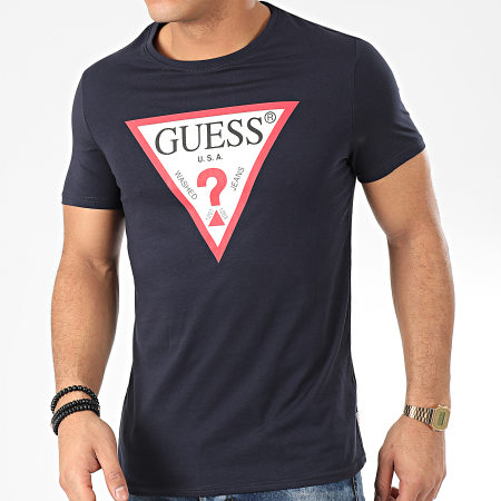 Guess - Tee Shirt M01I71-I3Z00 Bleu Marine