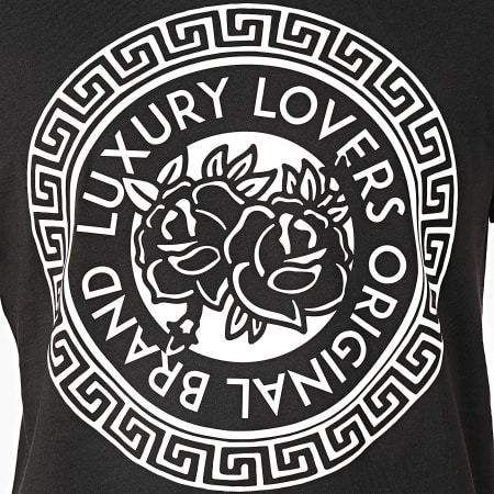 Luxury Lovers - Tee Shirt Méandres Noir Blanc