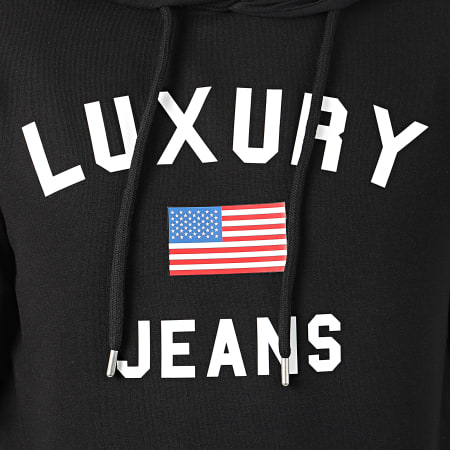 Luxury Lovers - Sweat Capuche Luxury Jeans Noir