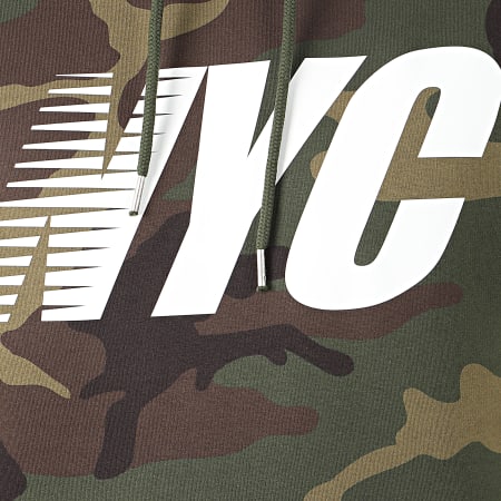 Luxury Lovers - Sweat Capuche NYC Camouflage Vert Kaki