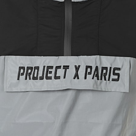 Project X Paris - Coupe-Vent A Capuche 1920028 Noir Réfléchissant