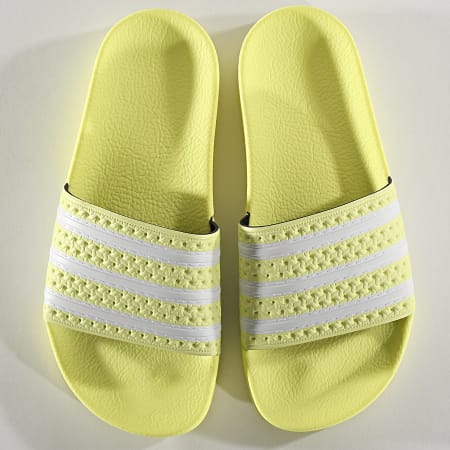 Adidas Originals - Claquettes Femme Adilette EG5006 Yellow Tint Cloud White