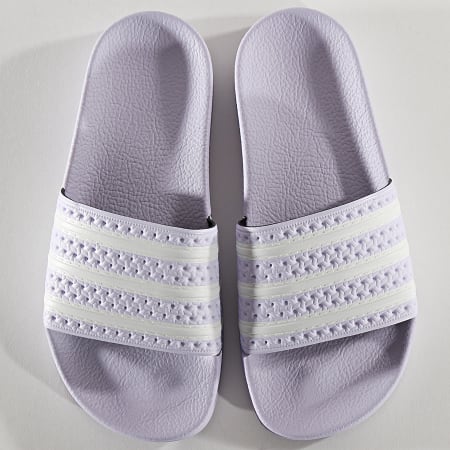 Adidas Originals - Claquettes Femme Adilette EG5006 Purple Tint Cloud White