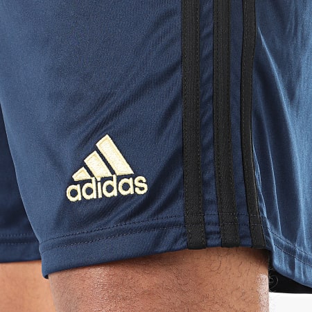 Adidas Performance - Short Jogging A Bandes Real Madrid DW4434 Bleu Marine Doré Noir