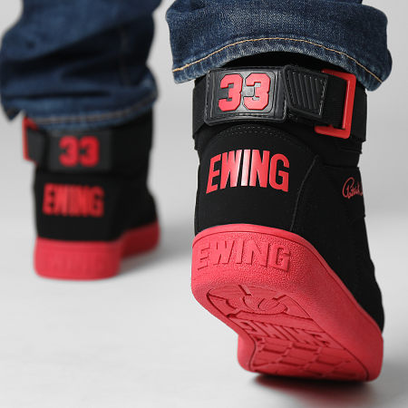 Ewing Athletics - Sneakers 33 Hi Orion 1BM00640 Nero Nero Rosso Cinese