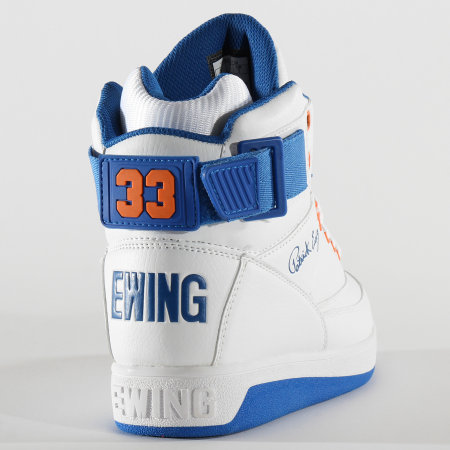 Ewing Athletics - Baskets 33 Hi Orion 1BM00640 White Princess Blue Vibrant Orange