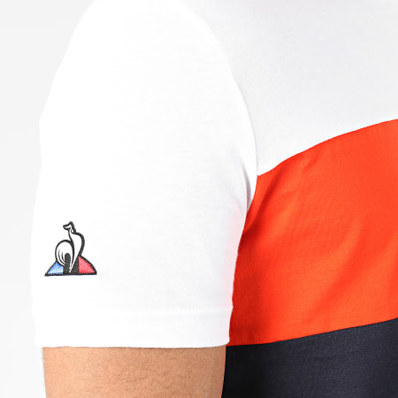 Le Coq Sportif - Tee Shirt Essentiels Saison N1 1921640 Bleu Marine Blanc Orange