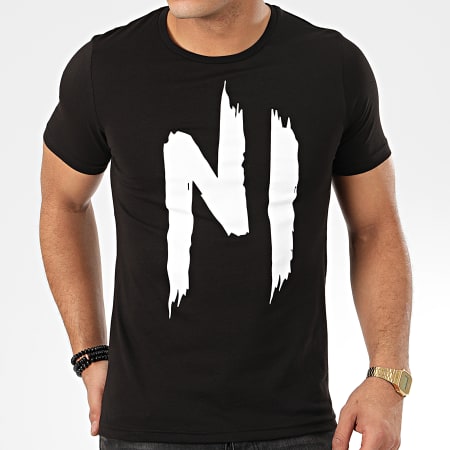 NI by Ninho - Tee Shirt TS001 Noir Blanc